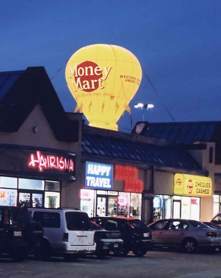 Hot Air Balloon for Money Mart