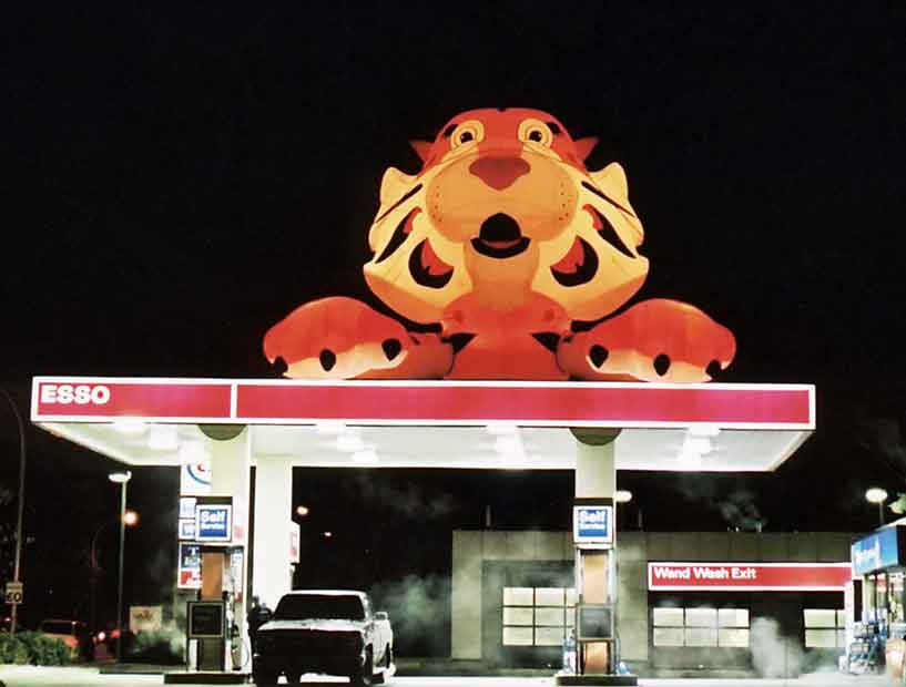 Inflatable Esso tiger
