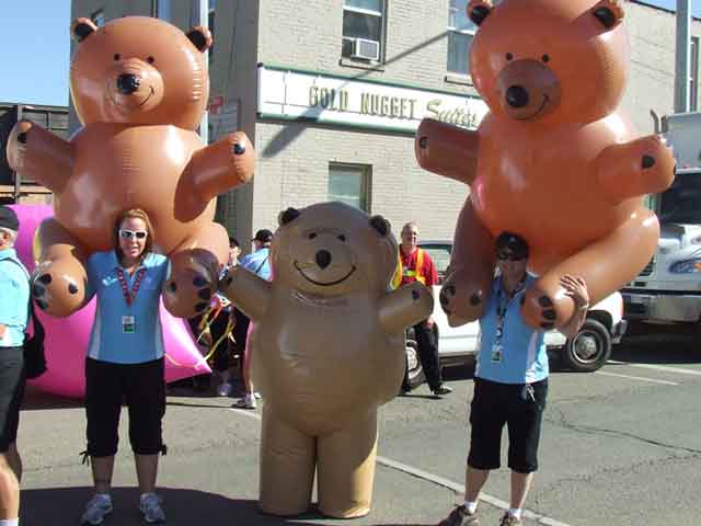 Inflatable Mascot or Costume of Teddy Bear