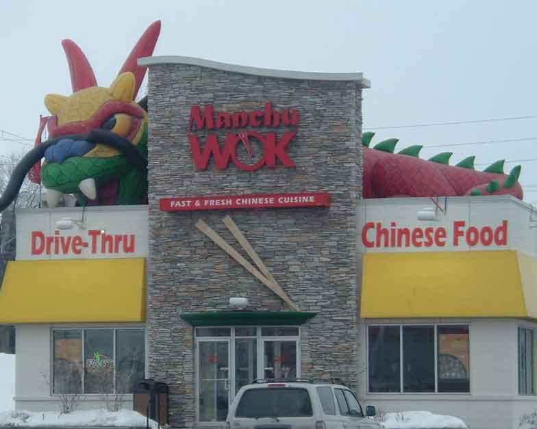 Giant Inflatable dragon for Manchu Wok