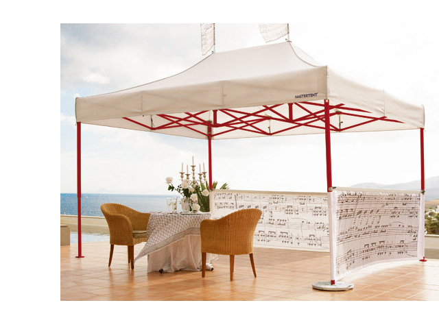 Printed tent for advertisement